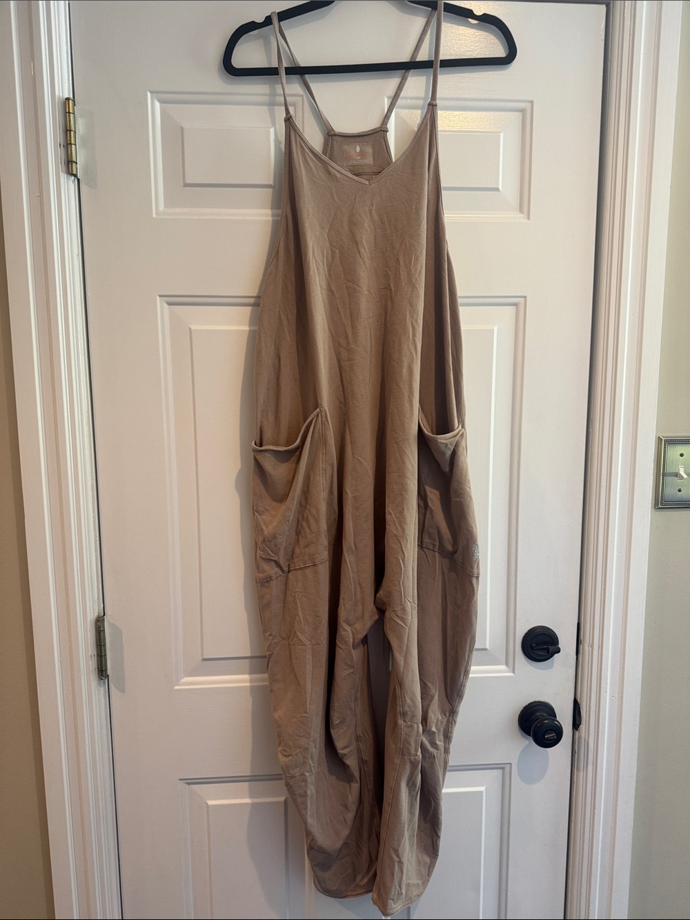 FP Movement Relaxed Taupe Jumpsuit with Pockets